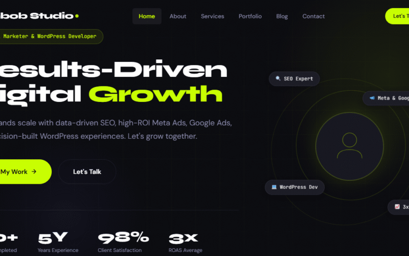 Portfolio Website Design By WordPress